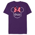 thumbnail image 1 of Disney Minnie Mouse Bride Head Icon Magic Wedding Honeymoon- Short Sleeve Blended T-Shirt for Adults - Customized-Purple, 1 of 5
