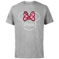 thumbnail image 1 of Disney Minnie Mouse Bride Head Icon Magic Wedding Honeymoon- Short Sleeve Cotton T-Shirt for Adults - Customized-Athletic Heather, 1 of 5