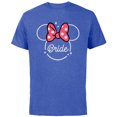 thumbnail image 1 of Disney Minnie Mouse Bride Head Icon Magic Wedding Honeymoon- Short Sleeve Cotton T-Shirt for Adults - Customized-Royal Heather, 1 of 5