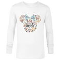 thumbnail image 1 of Disney Minnie Mouse Bride Icon Flowers Honeymoon Wedding- Long Sleeve T-Shirt for Men - Customized-White, 1 of 5
