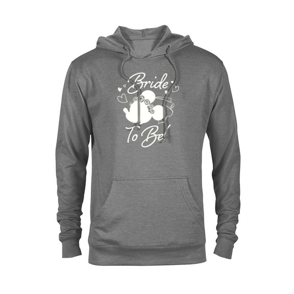 Disney Minnie Mouse Bride to Be Wedding Bridal Bachelorette - Pullover Hoodie for Adults - Customized-Athletic Heather