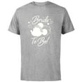 thumbnail image 1 of Disney Minnie Mouse Bride to Be Wedding Bridal Bachelorette - Short Sleeve Cotton T-Shirt for Adults - Customized-Athletic Heather, 1 of 5