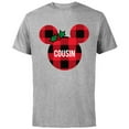 thumbnail image 1 of Disney Minnie Mouse COUSIN Holiday Family - Short Sleeve Cotton T-Shirt for Adults - Customized-Athletic Heather, 1 of 5