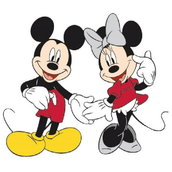 Disney Minnie Mouse Cartoon Character Decors Wall Sticker Art Design Decal for Girls Boys Kids Room Bedroom Nursery Kindergarten Home Decor Stickers Wall Art Vinyl Decoration (20x20 inch)