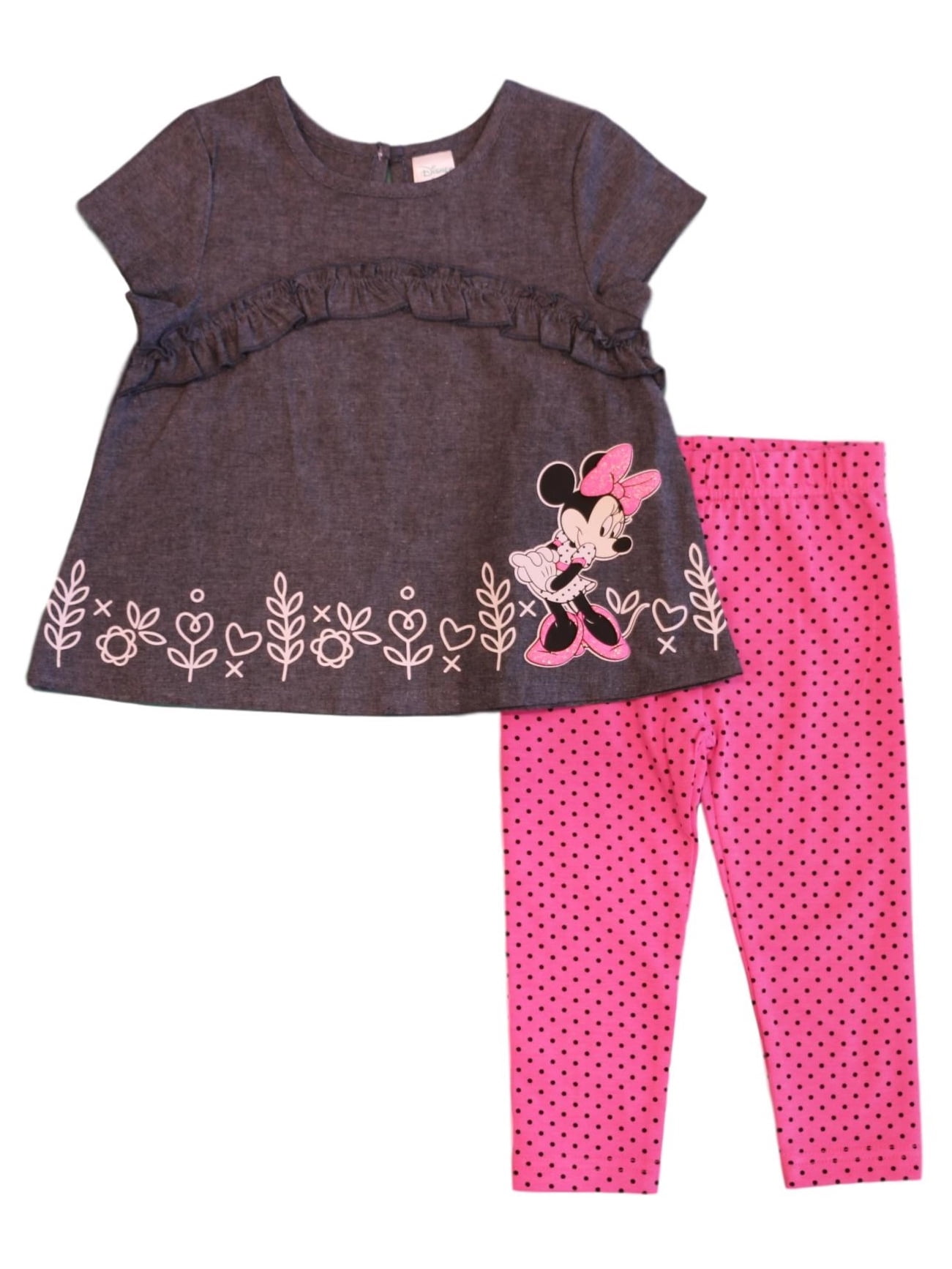 Disney Minnie Mouse Chambray Leggings Set (Baby Girls)
