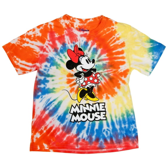Disney Minnie Mouse Character Tie Dye Kids T-Shirt-XLarge (14-16)