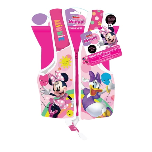 Disney Swim Vest W/Zipper Minnie