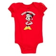 thumbnail image 1 of Disney Minnie Mouse Christmas Bodysuit Newborn to Infant, 1 of 5