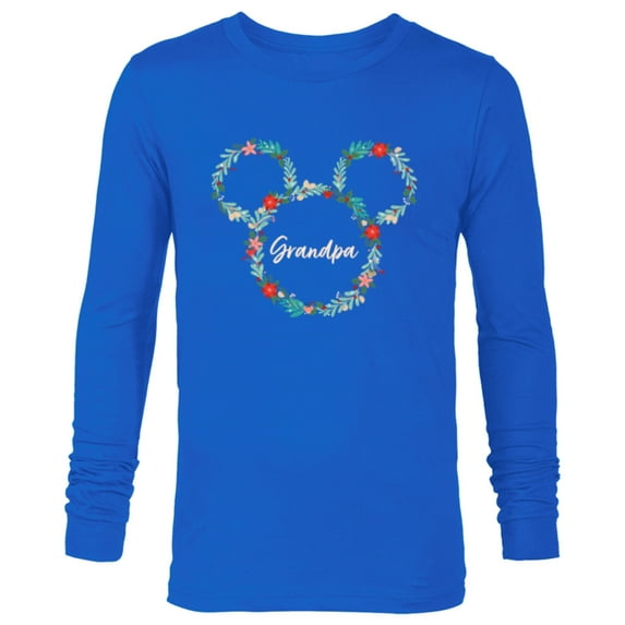 Disney Minnie Mouse Christmas Family Vacation Trip Grandpa - Long Sleeve T-Shirt for Men - Customized-Navy