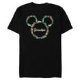 thumbnail image 1 of Disney Minnie Mouse Christmas Family Vacation Trip Grandpa - Short Sleeve Blended T-Shirt for Adults - Customized-Black, 1 of 5