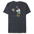thumbnail image 1 of Disney Minnie Mouse Christmas Gift Bicycle Retro Distressed - Short Sleeve Blended T-Shirt for Adults - Customized-Navy Heather, 1 of 5