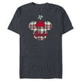 thumbnail image 1 of Disney Minnie Mouse Christmas Holiday Plaid for Abuela - Short Sleeve Blended T-Shirt for Adults - Customized-Navy Heather, 1 of 5