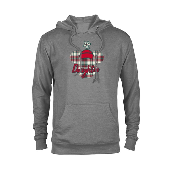 Disney Minnie Mouse Christmas Holiday Plaid for Daughter - Pullover Hoodie for Adults - Customized-Athletic Heather