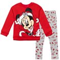 thumbnail image 1 of Disney Minnie Mouse Christmas Toddler Girls FleeceSweatshirt and Leggings Outfit Set Toddler to Little Kid, 1 of 5