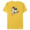 thumbnail image 1 of Disney Minnie Mouse Christmas Wishes Just to You Distressed - Short Sleeve Blended T-Shirt for Adults - Customized-Yellow, 1 of 5