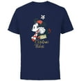 thumbnail image 1 of Disney Minnie Mouse Christmas Wishes Just to You Distressed - Short Sleeve Cotton T-Shirt for Adults - Customized-Navy, 1 of 5