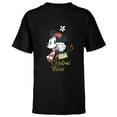 thumbnail image 1 of Disney Minnie Mouse Christmas Wishes Just to You Distressed - Short Sleeve T-Shirt for Kids - Customized-Black, 1 of 5