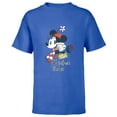 thumbnail image 1 of Disney Minnie Mouse Christmas Wishes Just to You Distressed - Short Sleeve T-Shirt for Kids - Customized-Royal, 1 of 5