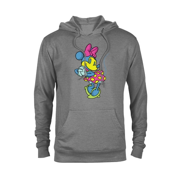 Disney Minnie Mouse Classic Cute Pose Retro Pop Art - Pullover Hoodie for Adults - Customized-Athletic Heather