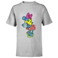 thumbnail image 1 of Disney Minnie Mouse Classic Cute Pose Retro Pop Art - Short Sleeve T-Shirt for Kids - Customized-Athletic Heather, 1 of 5