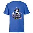 thumbnail image 1 of Disney Minnie Mouse Classic Look Floral Spring Flower Garden - Short Sleeve T-Shirt for Kids - Customized-Royal, 1 of 5
