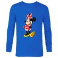 thumbnail image 1 of Disney Minnie Mouse Classic Polka Dot Pose - Long Sleeve T-Shirt for Men - Customized-Navy, 1 of 5