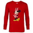 thumbnail image 1 of Disney Minnie Mouse Classic Polka Dot Pose - Long Sleeve T-Shirt for Men - Customized-New Red, 1 of 5