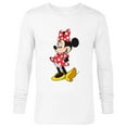 thumbnail image 1 of Disney Minnie Mouse Classic Polka Dot Pose - Long Sleeve T-Shirt for Men - Customized-White, 1 of 5