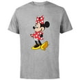 thumbnail image 1 of Disney Minnie Mouse Classic Polka Dot Pose - Short Sleeve Cotton T-Shirt for Adults - Customized-Athletic Heather, 1 of 5