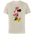 thumbnail image 1 of Disney Minnie Mouse Classic Polka Dot Pose - Short Sleeve Cotton T-Shirt for Adults - Customized-Natural, 1 of 5