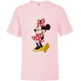 thumbnail image 1 of Disney Minnie Mouse Classic Polka Dot Pose - Short Sleeve T-Shirt for Kids - Customized-Soft Pink, 1 of 5