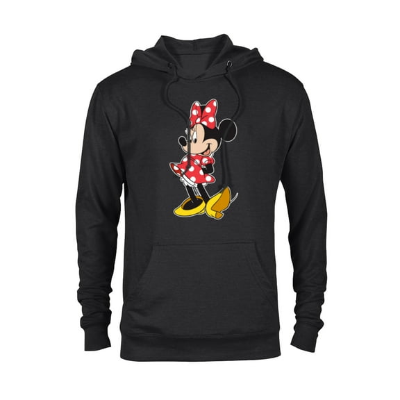 Disney Minnie Mouse Classic Pose - Pullover Hoodie for Adults - Customized-Black