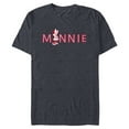 thumbnail image 1 of Disney Minnie Mouse Classic Retro Sassy Pose in Name - Short Sleeve Blended T-Shirt for Adults - Customized-Navy Heather, 1 of 5
