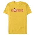 thumbnail image 1 of Disney Minnie Mouse Classic Retro Sassy Pose in Name - Short Sleeve Blended T-Shirt for Adults - Customized-Yellow, 1 of 5