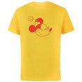 thumbnail image 1 of Disney Minnie Mouse Classic Retro Vintage Flower Hat Head - Short Sleeve Cotton T-Shirt for Adults - Customized-Yellow, 1 of 5