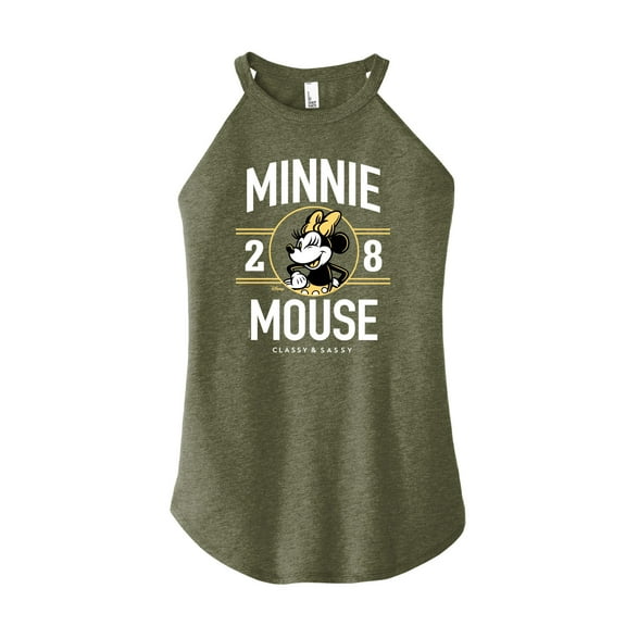 Disney - Minnie Mouse - Classy & Sassy Since '28 - Juniors High Neck Tank Top