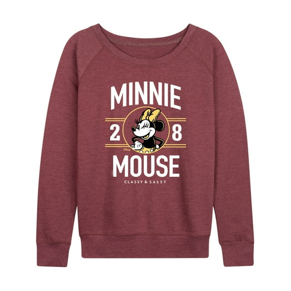 Disney - Minnie Mouse - Classy & Sassy Since '28 - Women's Lightweight French Terry Long Sleeve Shirt
