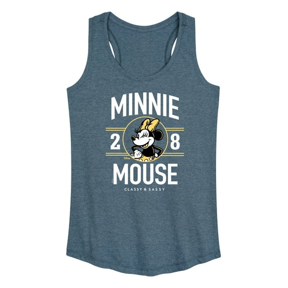 Disney - Minnie Mouse - Classy & Sassy Since '28 - Women's Racerback Tank Top