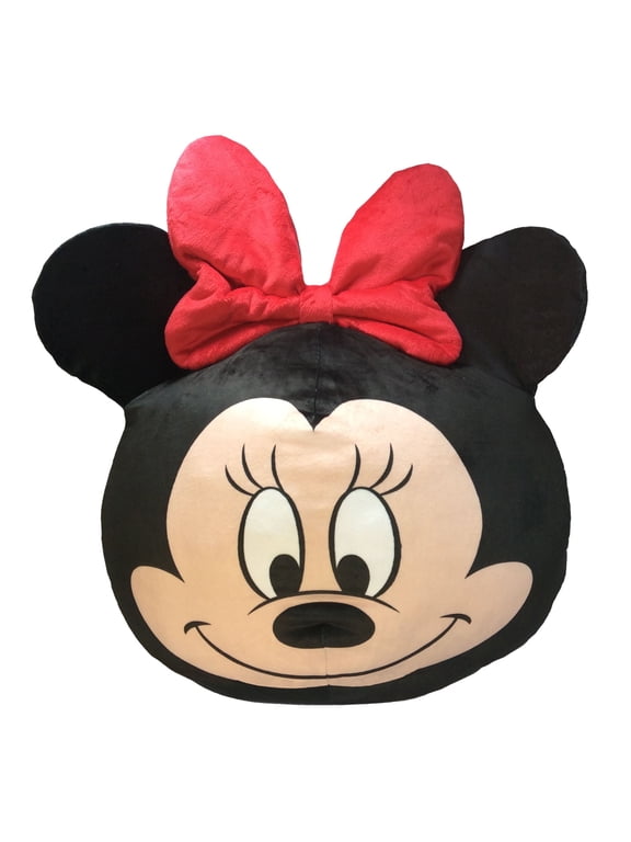 Disney Minnie Mouse Cloud Pillow, Minnie Mouse, 11-Inch Round, Travel Size, 1 Each