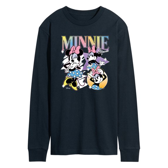 Disney - Minnie Mouse Collage - Men's Long Sleeve Graphic T-Shirt