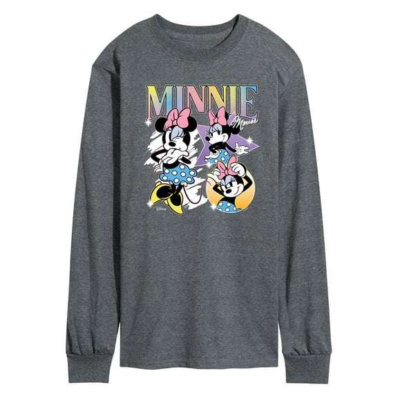 Disney - Minnie Mouse Collage - Men's Long Sleeve Graphic T-Shirt