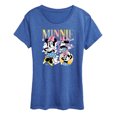 thumbnail image 1 of Disney - Minnie Mouse Collage - Women's Short Sleeve Graphic T-Shirt, 1 of 4