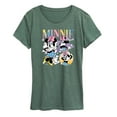 thumbnail image 1 of Disney - Minnie Mouse Collage - Women's Short Sleeve Graphic T-Shirt, 1 of 4