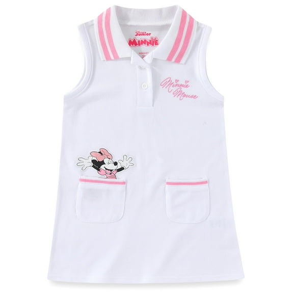 Disney Minnie Mouse Collared Polo Dress (Girls), Sizes 2T-6
