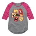 thumbnail image 1 of Disney - Minnie Mouse - College Icons - Toddler & Youth Girls Raglan Graphic T-Shirt, 1 of 4