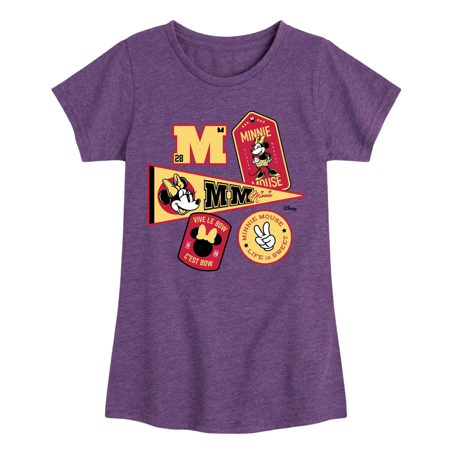 Disney - Minnie Mouse - College Icons - Toddler & Youth Girls Short ...