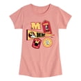 thumbnail image 1 of Disney - Minnie Mouse - College Icons - Toddler & Youth Girls Short Sleeve Graphic T-Shirt, 1 of 5