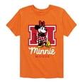 thumbnail image 1 of Disney - Minnie Mouse - Collegiate M - Youth Short Sleeve Graphic T-Shirt, 1 of 5