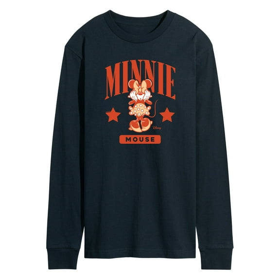 Disney - Minnie Mouse Collegiate - Men's Long Sleeve Graphic T-Shirt