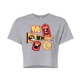 thumbnail image 1 of Disney - Minnie Mouse - Collegiate Patches; Life is Sweet - Juniors Cropped Cotton Blend T-Shirt, 1 of 5